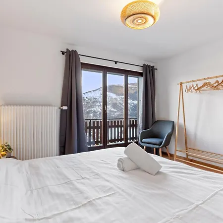 Appartement 3br - Vue Alpine & Balcon - 8 Pers