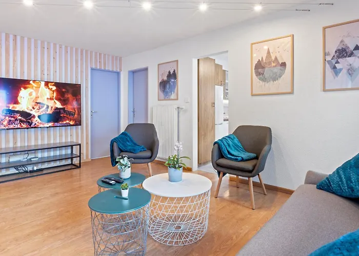 3br - Vue Alpine & Balcon - 8 Pers شقة *