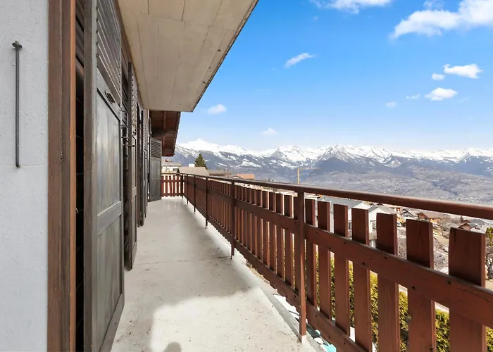 3br - Vue Alpine & Balcon - 8 Pers شقة